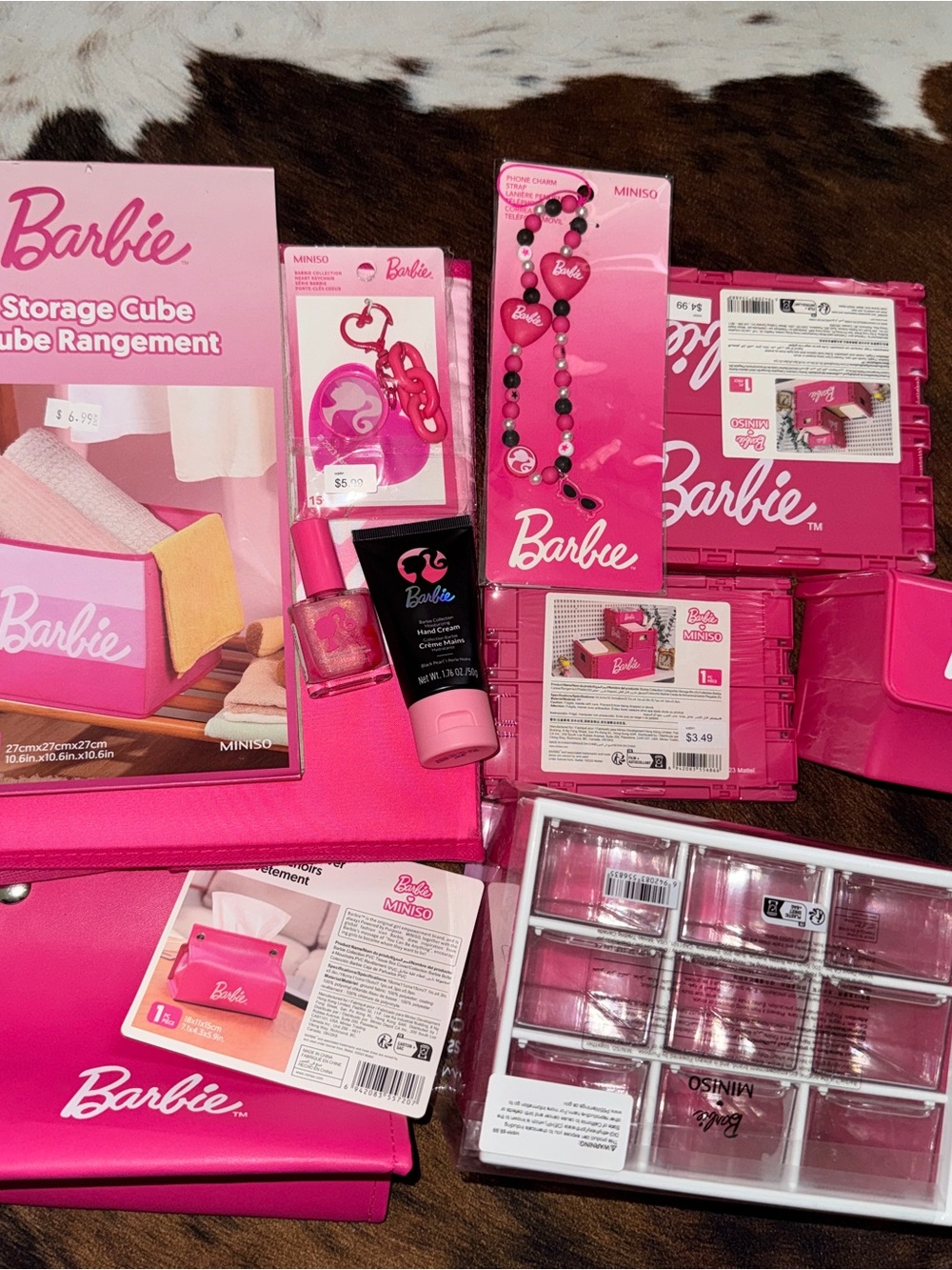 Barbie Pink Storage & Accessory Set Pink MINISO